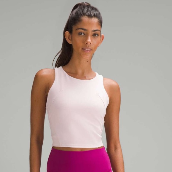 lululemon athletica Tops - LULULEMON Wunder Train Racerback Top Flush Pink size 0 Bra Tank